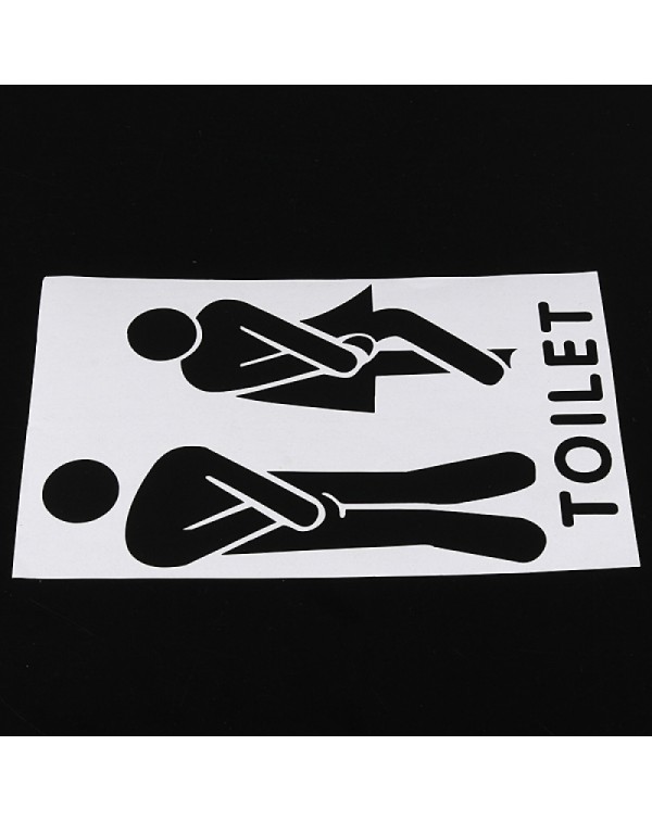 Funny Toilet Entrance Sign Decal Sticker For Offices Home Hotel