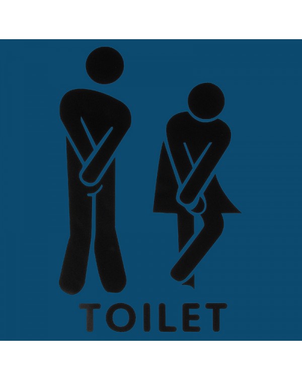 Funny Toilet Entrance Sign Decal Sticker For Offices Home Hotel