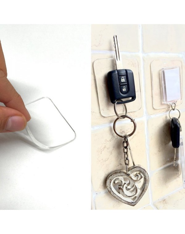 Anti Slip Sticky Gel Cell Pad Phone Holder for House Car Transparent Suit