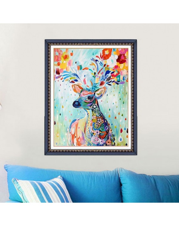 5D DIY Deer Diamond Oil Painting with Mosaic Stitch Craft 15cm x 20cm