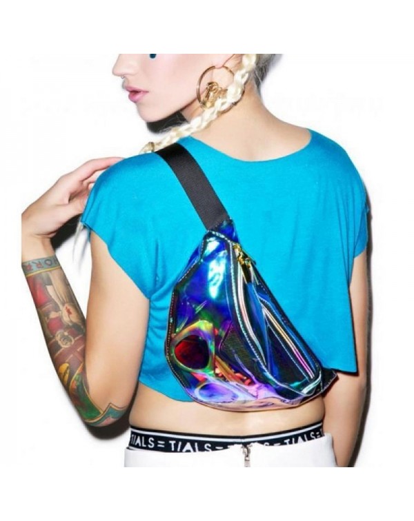 Waterproof PVC Holographic Laser Waist Bag Travel Beach Purse Transparent