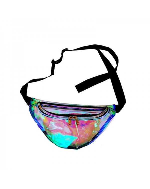 Waterproof PVC Holographic Laser Waist Bag Travel Beach Purse Transparent