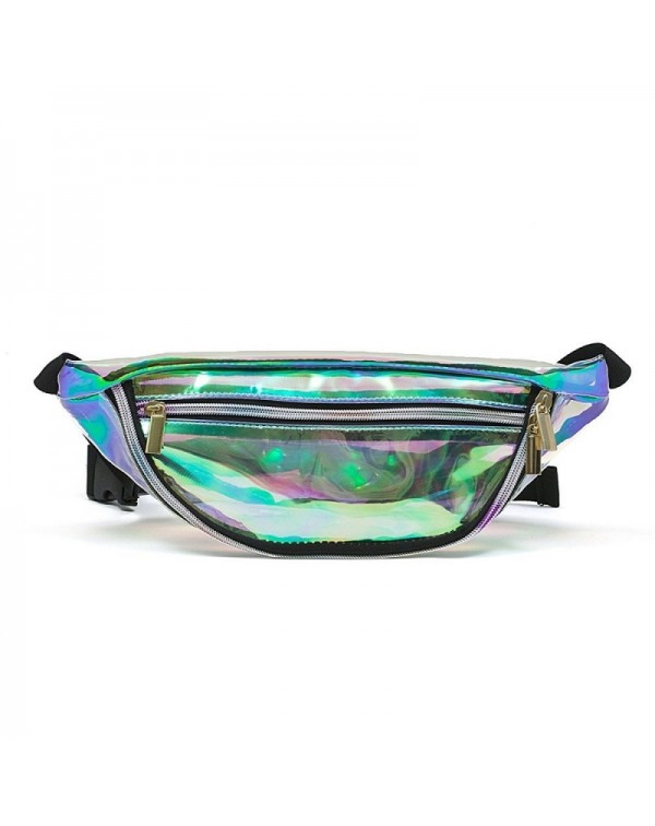 Waterproof PVC Holographic Laser Waist Bag Travel Beach Purse Transparent