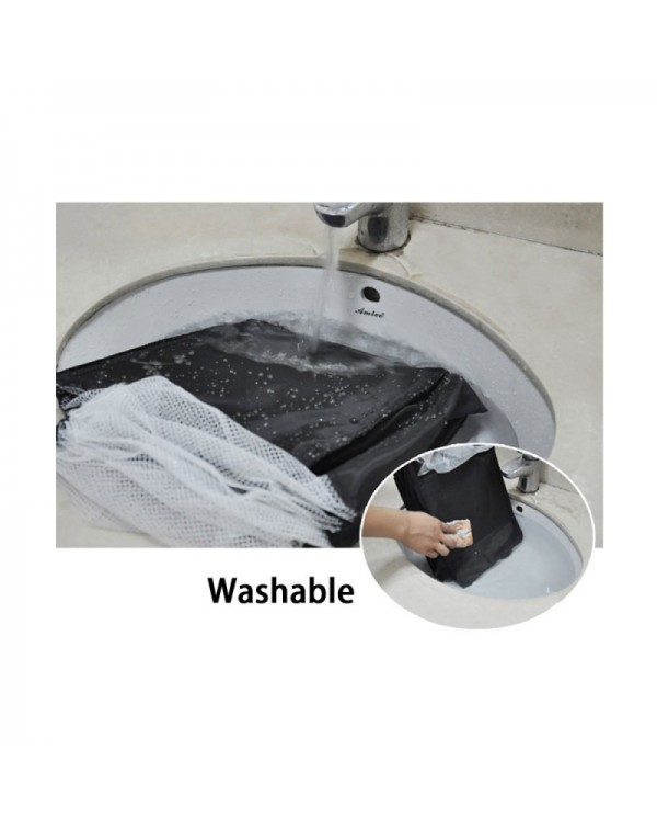 6 Layers Washable Half Size Short Type Underwear Storage Bag Black