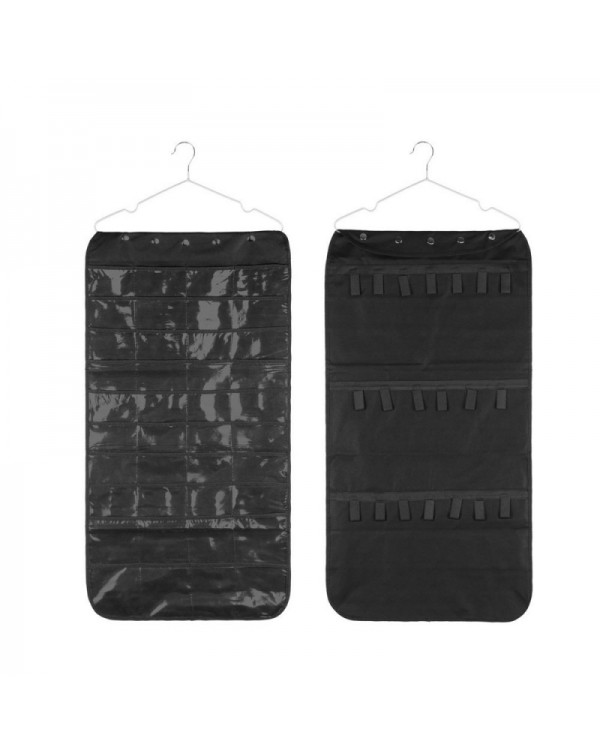 Two-side Non-woven Fabrics Cloth Jewelry Storage Bag Black