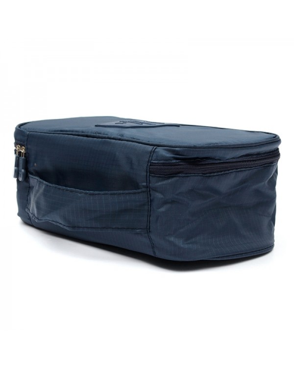 Multifunction Travel Organizer Underwear Toiletry Cosmetic Storage Bag Navy