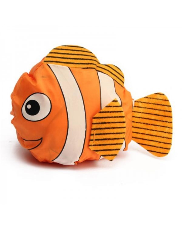 Folding Shopping Bag Creative Large Size Little Fish Eco Storage Handbag Random Color