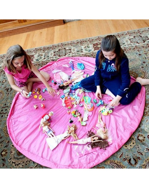 1.5m Large Portable Kids Toys Storage Bag/Play Mat - Pink