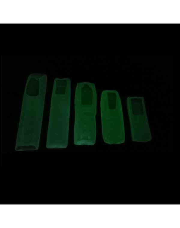 12.3x4.5x2.1cm Silicone TV Remote Control Dust  Waterproof Cover Fluorescence