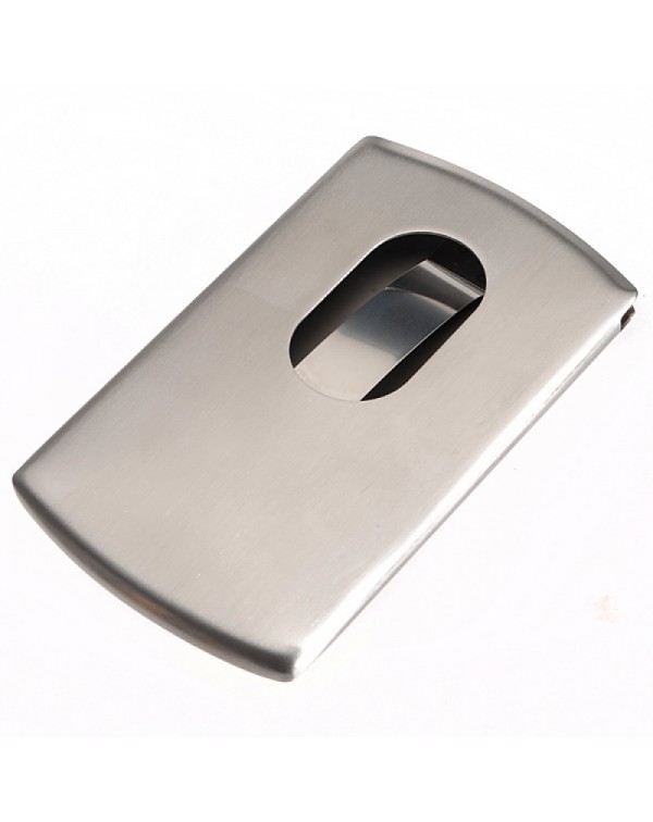 Stainless Steel Business Card Credit Card Holder Case Silver