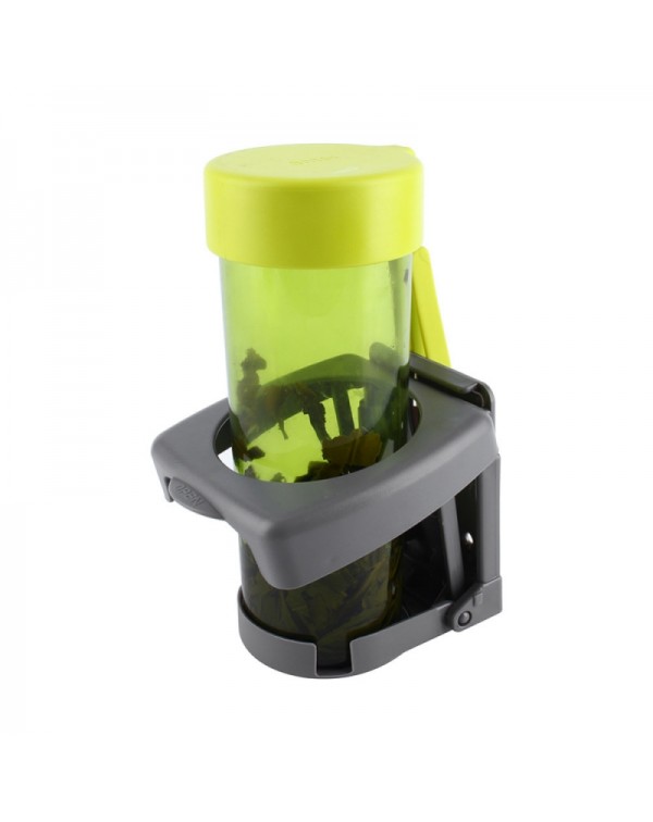 Universal Car Folding Beverage Drink Bottle Cup Mount Holder Stand Gray