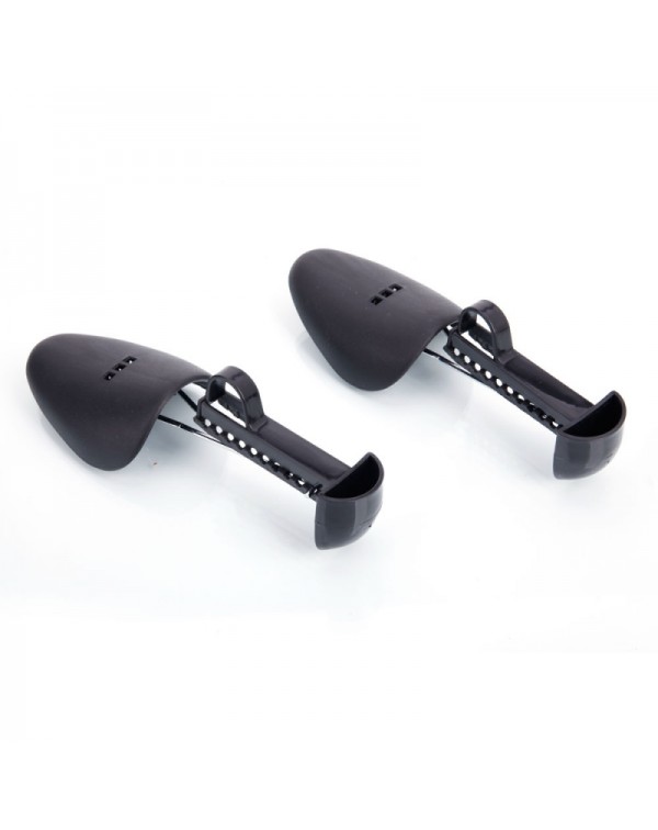 2pcs Men Plastic Adjustable Shoe Stretchers Black