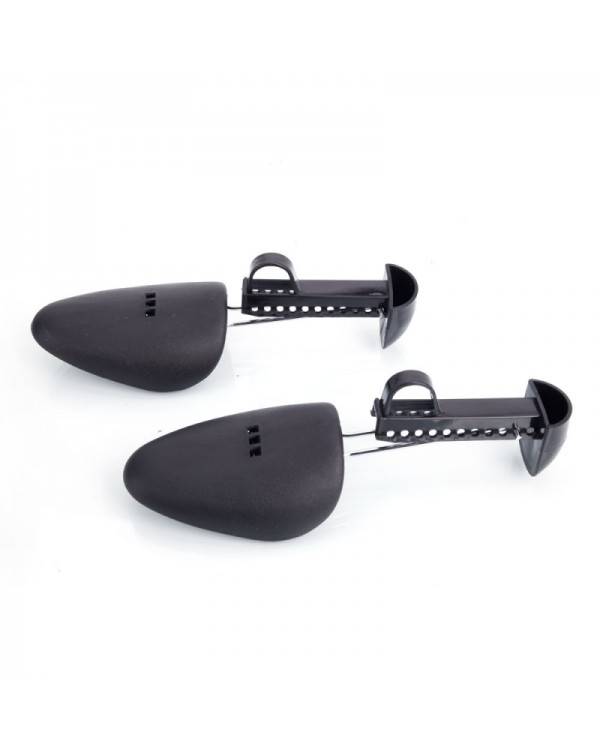 2pcs Men Plastic Adjustable Shoe Stretchers Black