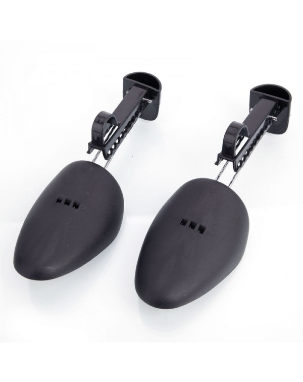 2pcs Men Plastic Adjustable Shoe Stretchers Black