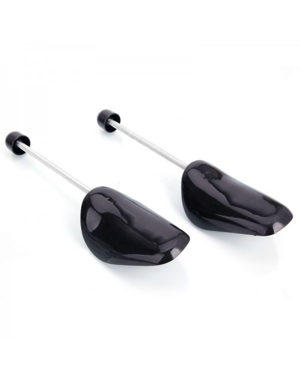 2pcs Men Plastic Spring Shoe Stretchers Black