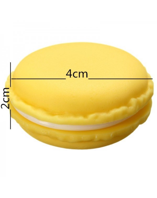 Macaron Candy Color Mini Jewelry Pill Storage Box Birthday Gift Yellow