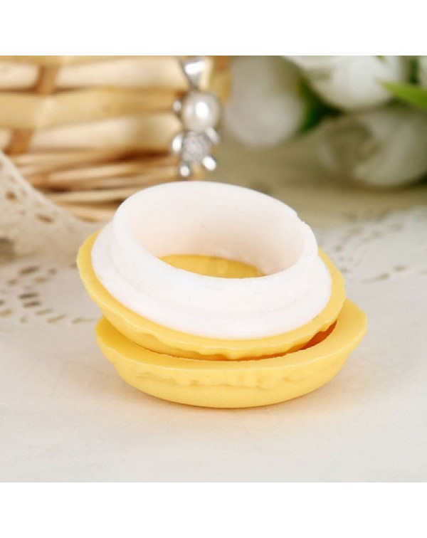 Macaron Candy Color Mini Jewelry Pill Storage Box Birthday Gift Yellow