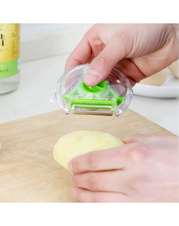 3-in-1 Multi-functional Rotary Vegetable Fruit Peeler Slicer Kitchen Tool Random Delivery