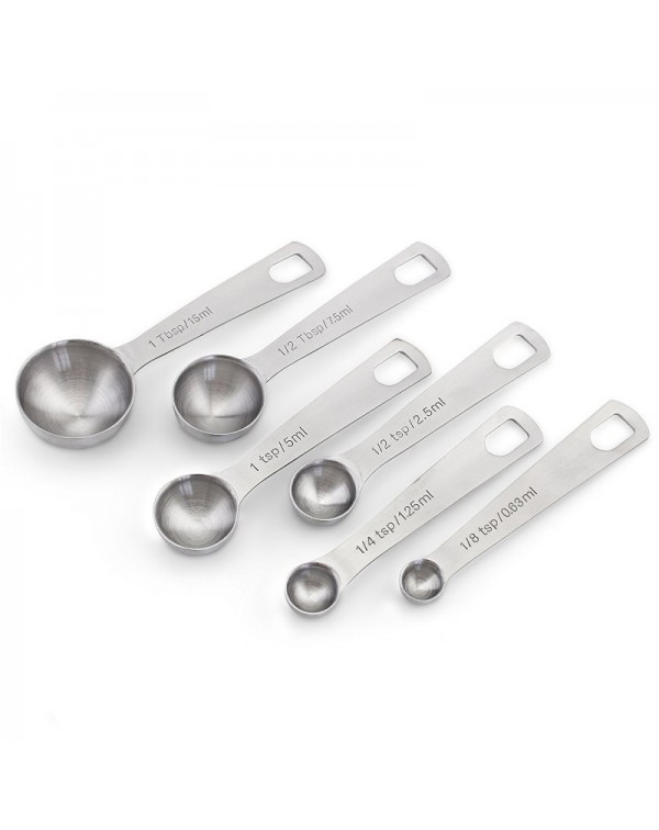 6 pcs/set Stainless Steel Measuring Spoo...