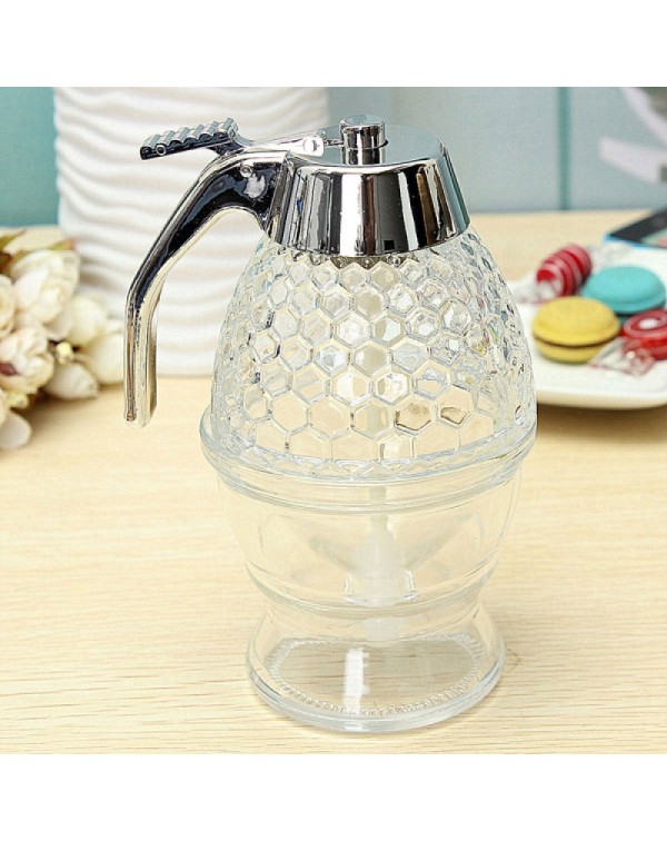 Honeycomb Dispenser Acrylic Honey Pot Gravy Boats Crystal Syrup Dispenser