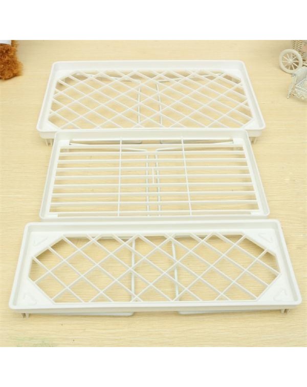 Plastic Foldable Storage Racks Home Bathroom Closet Kitchen Shelving Shelf Holders Organizer - Size S