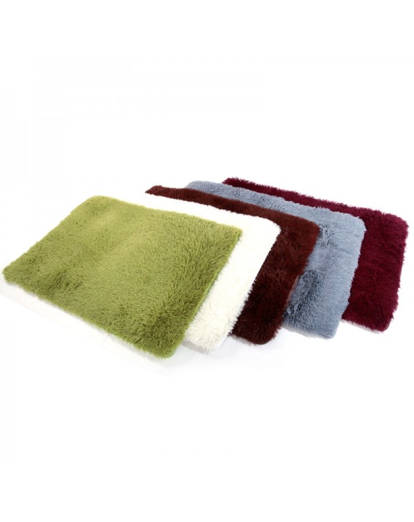 Modern Design Silk Wool Rug Mat 120*80cm Pile Height 4.5cm Grass Gr