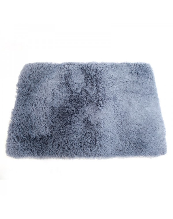 Modern Design Silk Wool Rug Mat 120*80cm Pile Height 4.5cm Gray