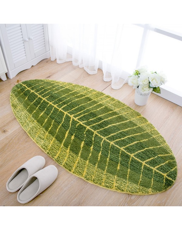 70 x 140cm Bathroom Leaf Shape Anti-Slip...