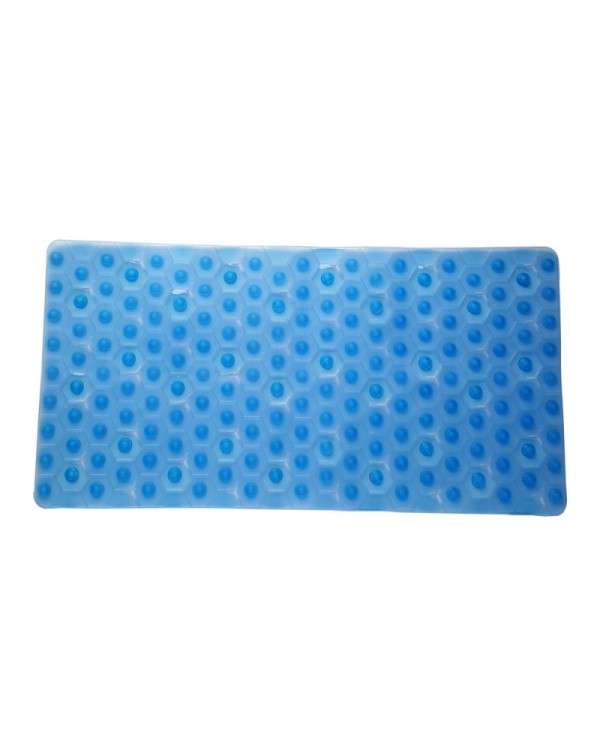 Bathroom Supplies Cube Design Bath Mat Toilet Carpet with Anti-slip Blue