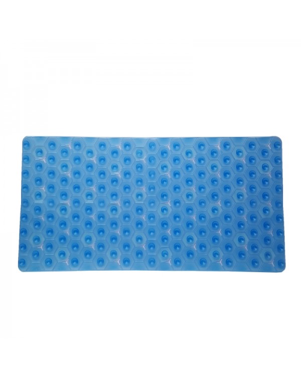 Bathroom Supplies Cube Design Bath Mat Toilet Carpet with Anti-slip Blue