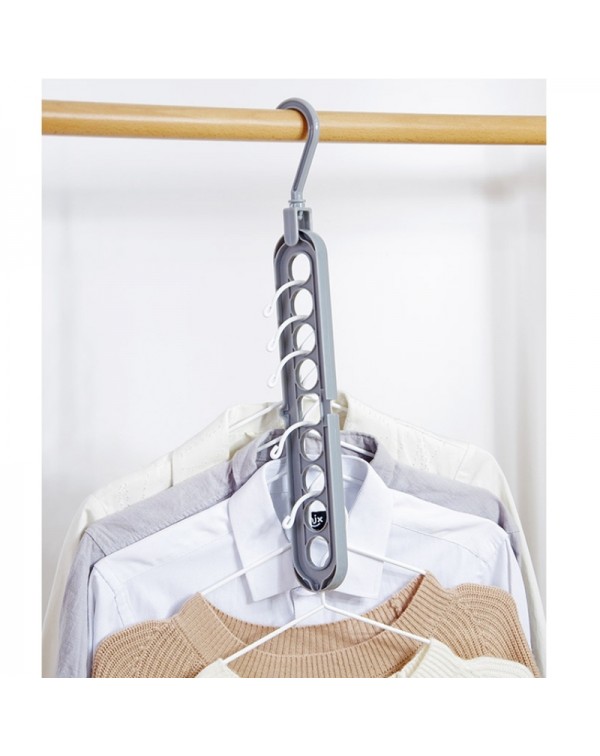 Nine-hole Rotating Magic Clothes Hanger ...