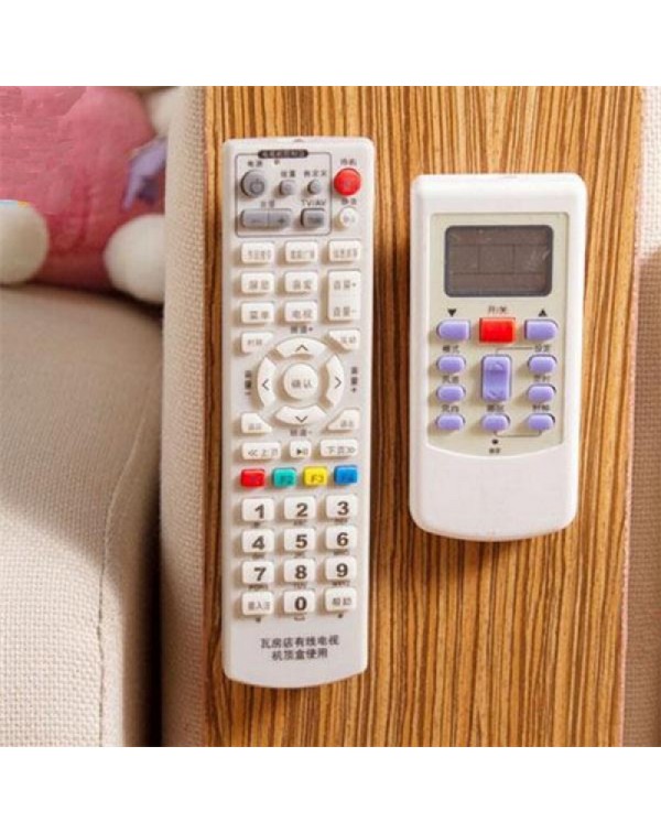 2 Set TV Remote Control Air Conditioning Sticky Hook - Random Color