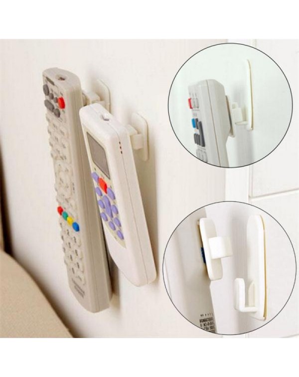 2 Set TV Remote Control Air Conditioning Sticky Hook - Random Color