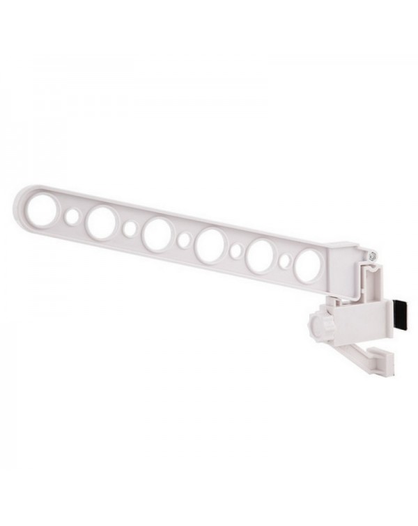 Foldable Space Saver Window Clothes Hanger Rack White